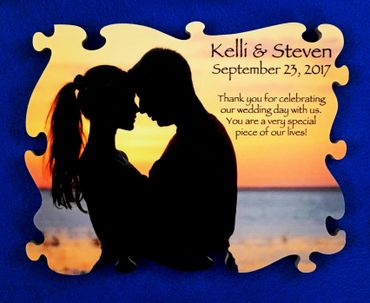 Save the Date jigsaw puzzle pieces