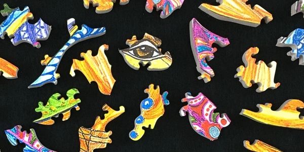 Colorful puzzle pieces