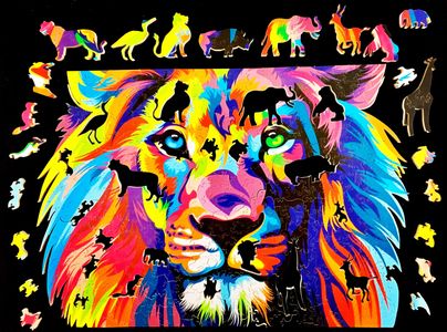 Lions head jigsaw puzzles