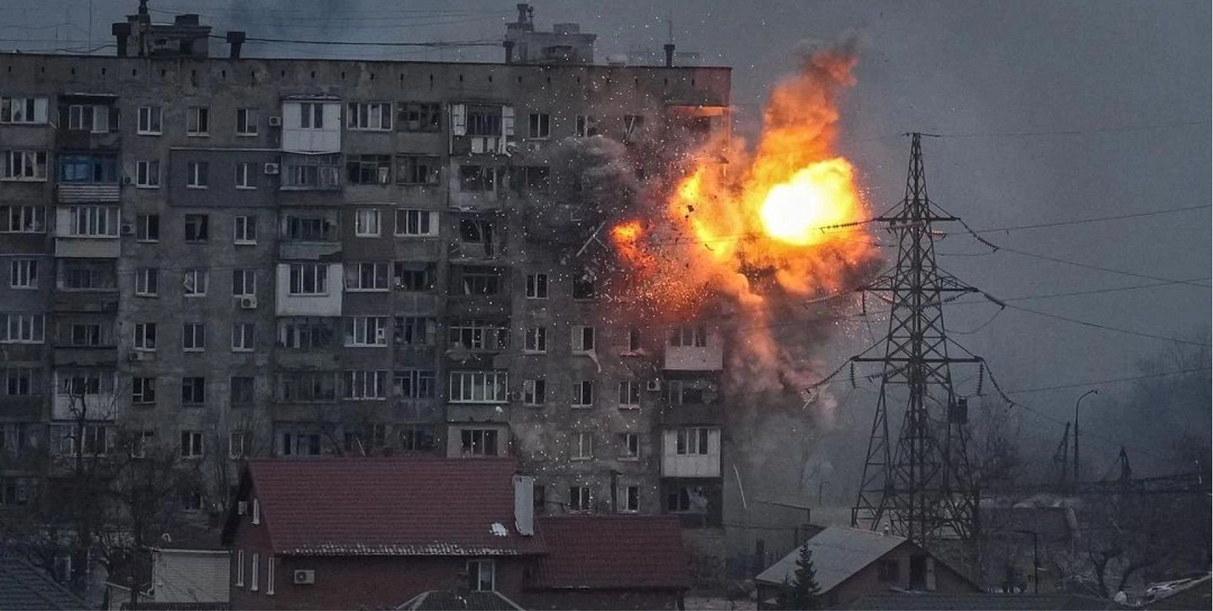 Shelling of civilians in Ukraine.