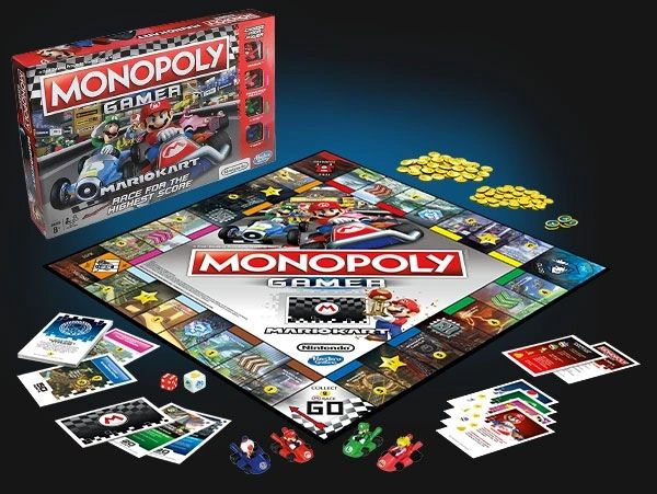 Monopoly Gamer Mario Kart design by Dave Moccia Cover Art.