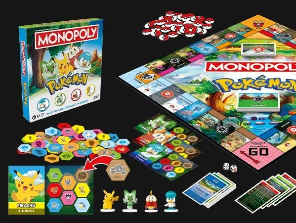 Monopoly Pokémon design by Dave Moccia. Lead Creative for partnership with The Pokémon Company.