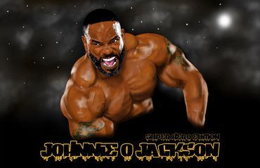 I digitally painted my all time favorite bodybuilder Johnnie O Jackson. -Digital Art