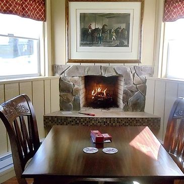 The Gettysburg Room fireplace, Pleasant View Farm Bed and Breakfast Inn, bed and breakfast inn