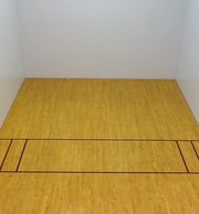 Racquetball court.