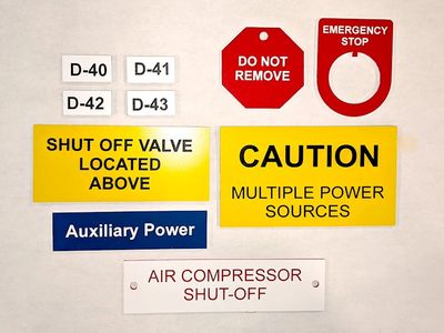 Sample plastic lamacoids