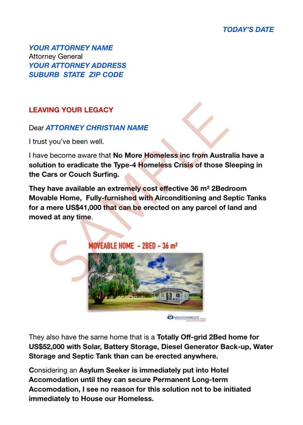 Letter to the Attorney General