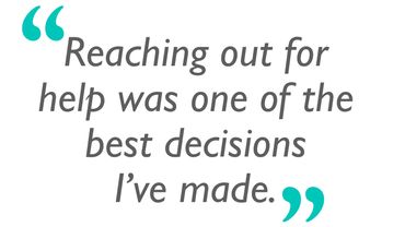 Inspirational quote about the importance of seeking help.