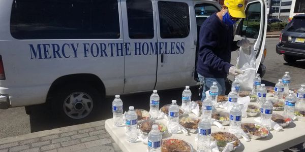 Homeless food distribution 
