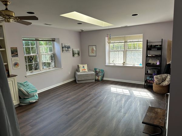Yoga room heart of therapy counseling therapy mental health couch