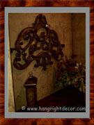 Decorative Wood Sculpture Above Entry Table