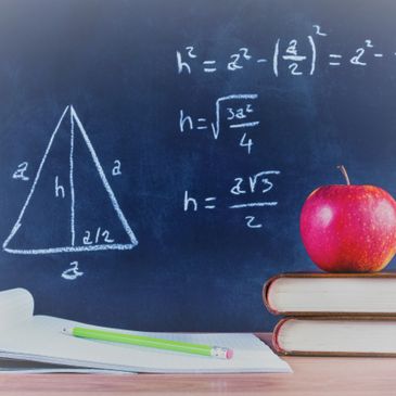 Online tutoring maths chalkboard