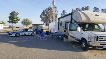 Team Kiwi's camping set up