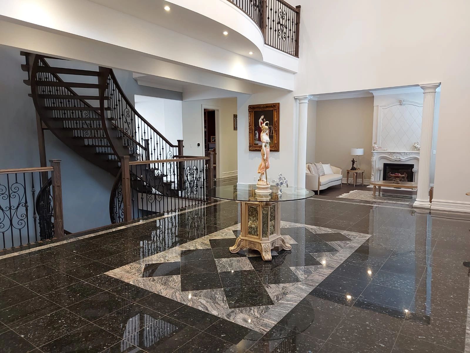 A beautifully renovated home with modern design elements and enhanced functionality.