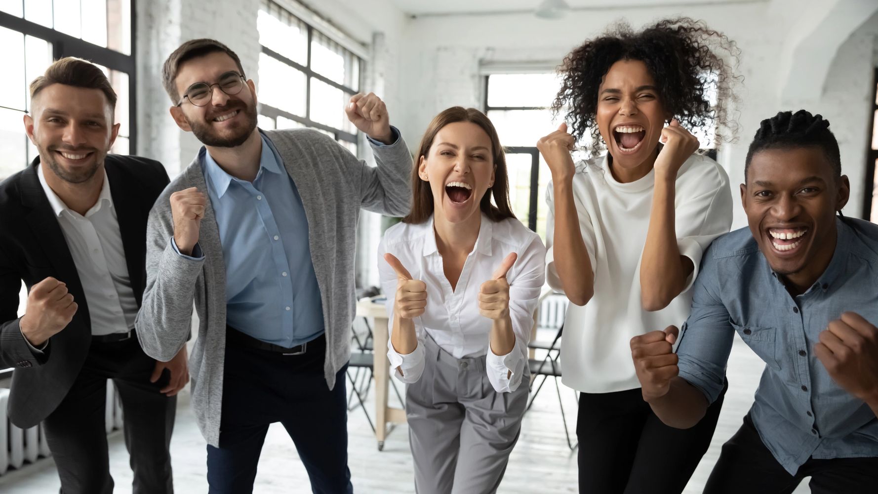 People inspired by a fun and engaging business simulation workshop