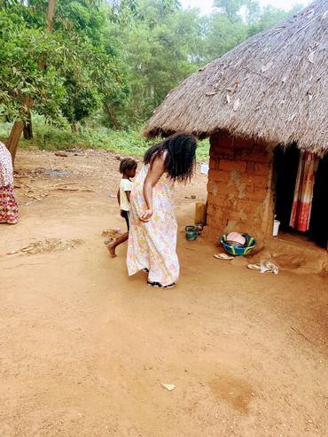 Founder visiting small village in Guinea