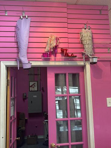 Exotic dancer boots and shoes