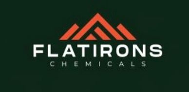 Flatirons Chemicals logo with a stylized orange triangular design.