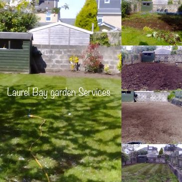 New lawn, shrub planting and fresh new look  from Laurel Bay Garden Services.