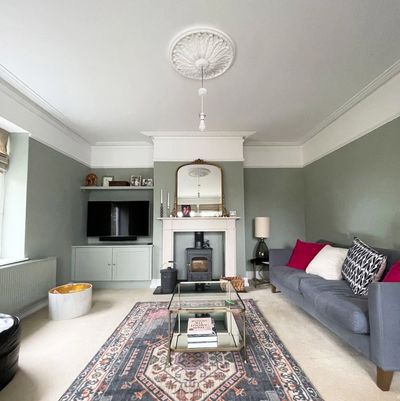 decorated interior of a living room in a house