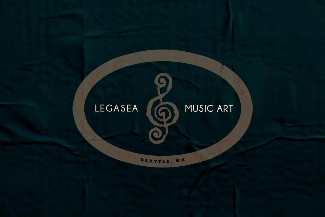 Legasea Music Art logo with a treble clef and Seattle, WA text.