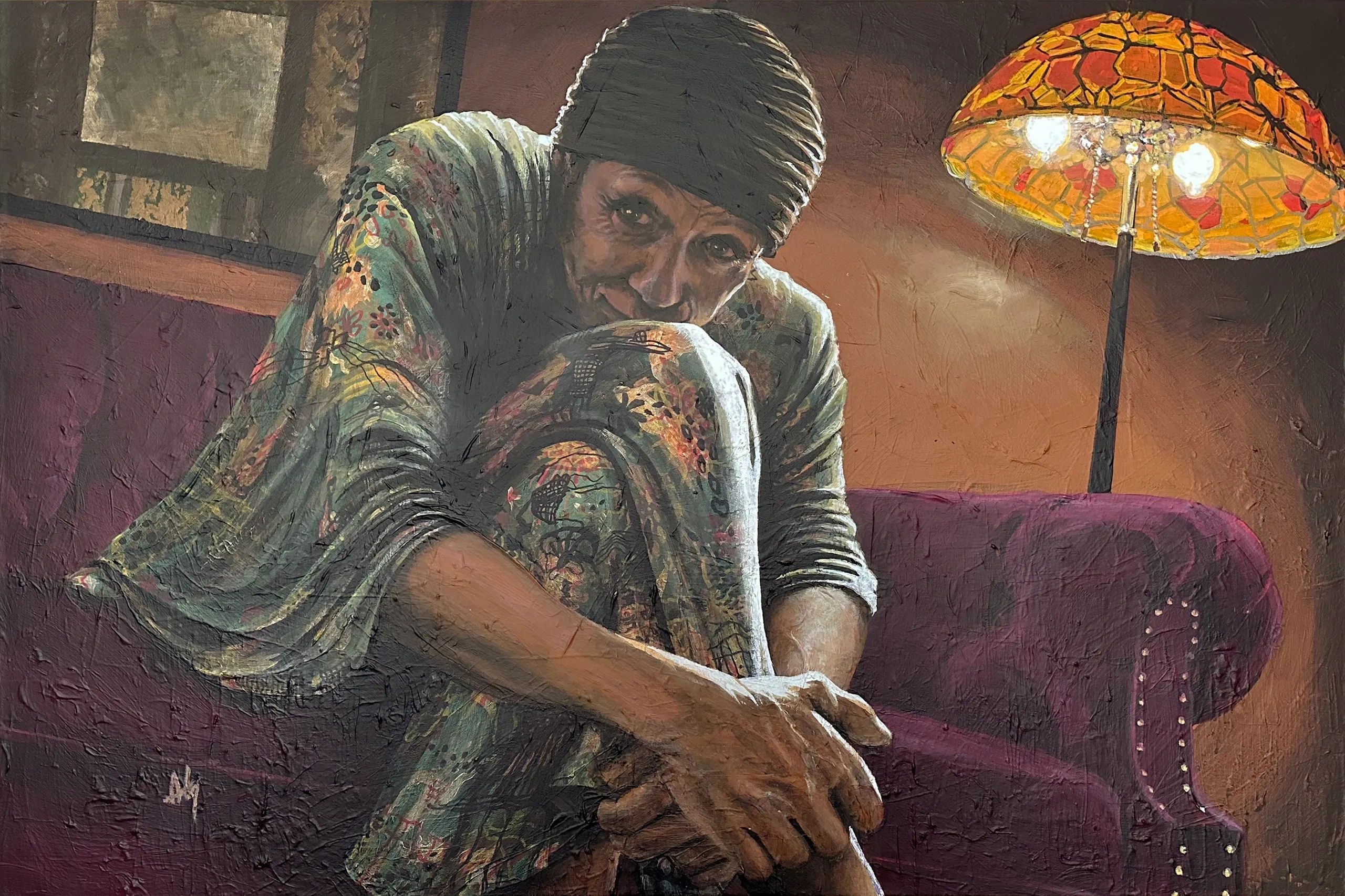 THAT NIGHT AT DANIELLE'S - 24X36 - by B Anthony Nelson - SOLD