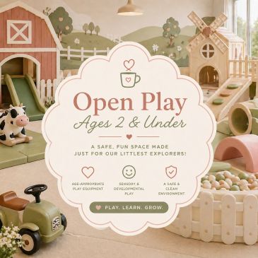 Safe, fun play area for children ages 2 and under.
