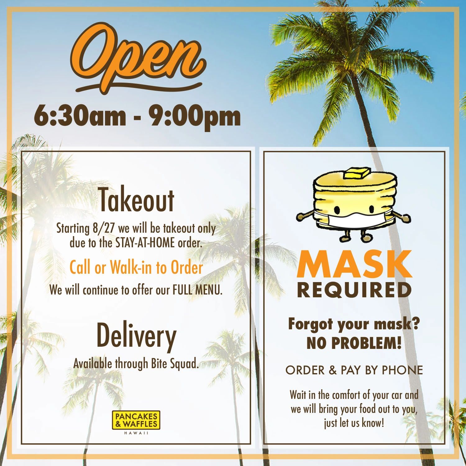 Contact Us Pancakes and Waffles Hawaii