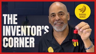 Trevor A Chargois, inventor. His banana holder, designed by him is patented and made in the USA