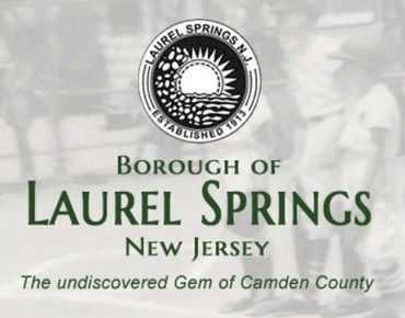 Logo and slogan of Laurel Springs, New Jersey, highlighting its charm.