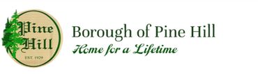 Logo of Borough of Pine Hill with slogan "Home for a Lifetime."