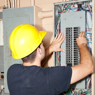 Licensed Ring Electric electrician upgrading residential electrical panel in Ottawa