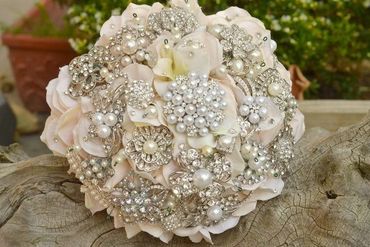jewel bridal bouquet 