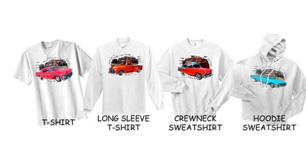 T-Shirts, Long Sleeve T-Shirts, Crew neck Sweatshirts and Hoodie Sweat Shirts in White and Ash.