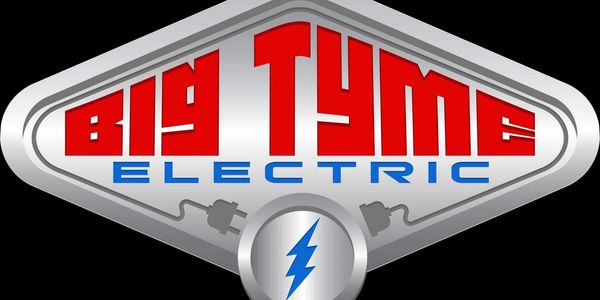 Logo of Big Tyme Electric with bold red and blue text.