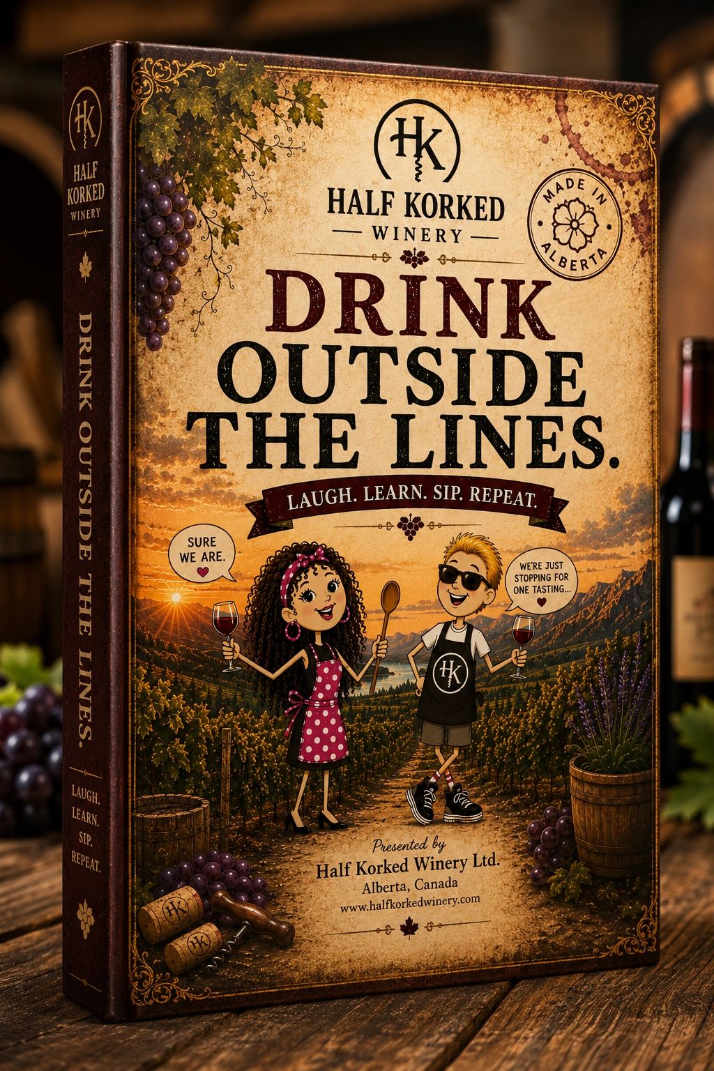 This illustrated wine guide that helps you learn, laugh, sip, and repeat.