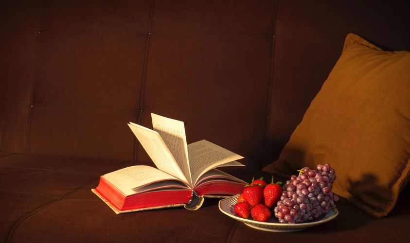 Image of a warm, inviting book for voice over and audiobooks