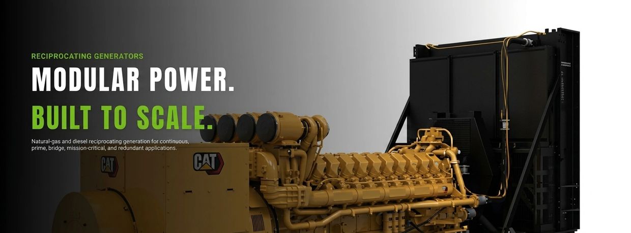 Industrial modular power generator by CAT.