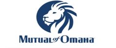 Logo of Mutual of Omaha with a stylized lion head and company name.