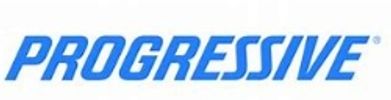 The Progressive logo in bold blue letters.