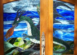 Custom stained glass window