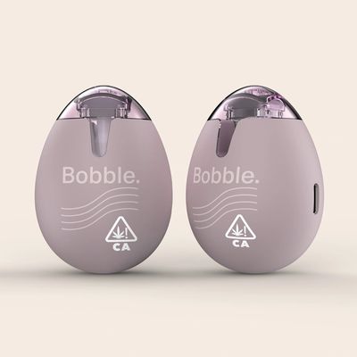 Two purple Bobble vape devices shown from different angles.