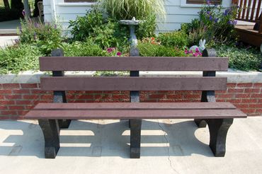 6' Recycled Park Bench