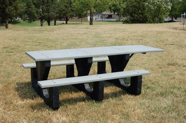 8' Wheel Chair Accessible Recycled Picnic Table