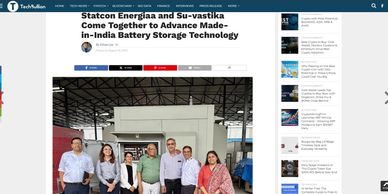 Statcon Energiaa and Su-vastika Come Together to Advance Made-in-India Battery Storage Technology
ku
