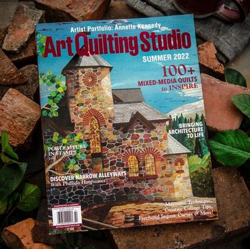 Cover of Art Quilting Studio Magazine Summer 2022 Issue
