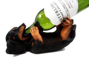 Dog Wine Bottle Holder.  Best gift ideas for the dog lover