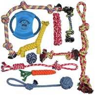 Playful dog toys for the active one.