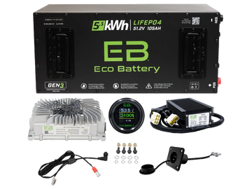 Eco Lithium 51v 105ah Gen3 Battery Bundle - Skinny