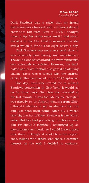 A personal story about the TV show Dark Shadows and attending its convention.